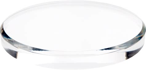 Plymor Clear Acrylic Beveled Round Display Base 9 W X 9 D X 1 H