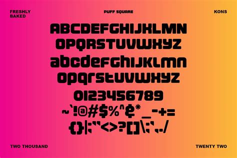 Puff Square Font Dfonts