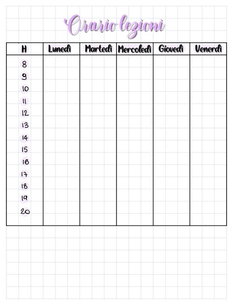 Orario Lezioni Notability Gallery