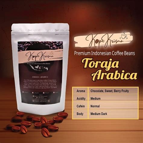 Jual Kopikrisna Toraja Arabica Premium 250 Gr Kopi Bubuk Shopee