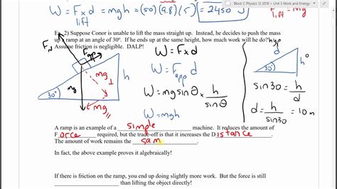 Physics U L The Work Energy Theorem Youtube