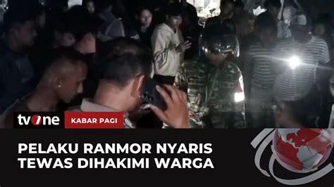 Pelaku Curanmor Hampir Tewas Dihakimi Warga Saat Aksinya Kepergok