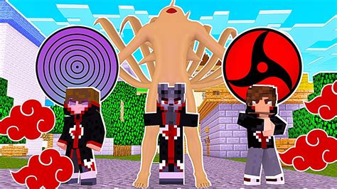 Minecraft Naruto Akatsuki Dupla 2 CONSEGUI A JUUBI A BIJUU DE 10