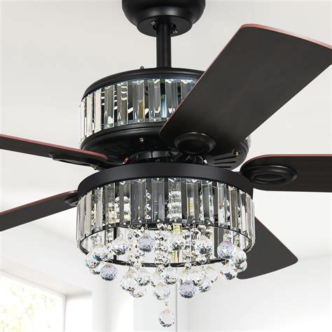 YITAHOME Chandelier Ceiling Fan With Remote 52 Inch Fandelier Fan