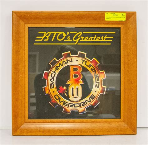 BTO GREATEST HITS ALBUM COVER FRAMED