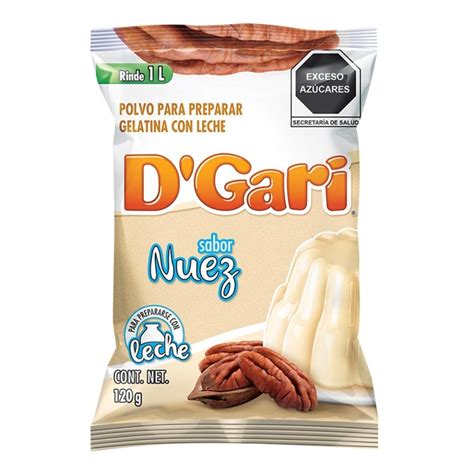 Polvo Para Preparar Gelatina Dgari De Leche Sabor Nuez G Walmart