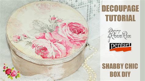 How To Decoupage A Shabby Chic Box D Coupage Tutorial Youtube