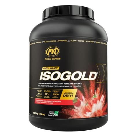 Pvl Iso Gold Whey 5lbs Grass Fed โปรตีนเพิ่มกล้ามเนื้อ เเคลลอรี่น้อย