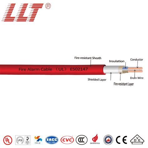 Copper 2 Core Shielded Fire Alarm Cable Fire Alarm Cable And Shielded