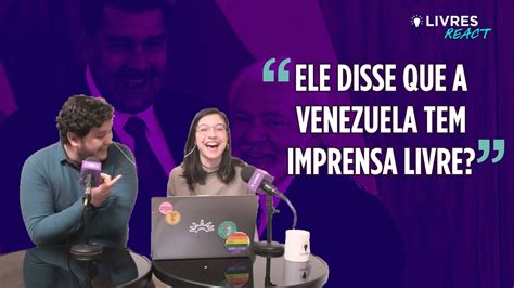 REAGIMOS à COLETIVA de LULA e MADURO no Brasil LivresReact YouTube