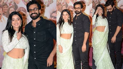 Vaishnav Tej And Ketika Sharma At Ranga Ranga Vaibhavamga Trailer