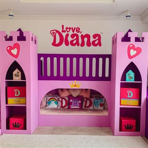 Girls Princess Castle Bunk Bed