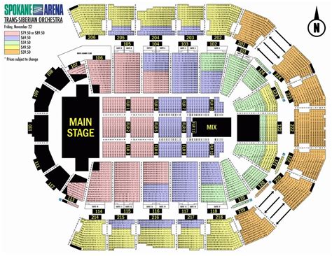 Discovering The Best Seats A Guide To Spokane Arena Seating Map Map