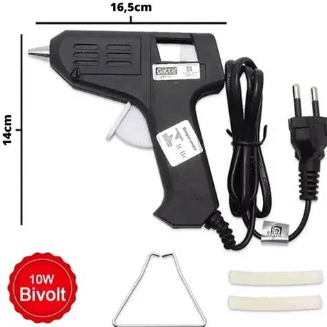 Pistola Cola Quente Grande W Bivolt Gatte Recallinformatica