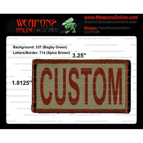 Custom Duty Identifier Tabs Usaf Ocp Patches