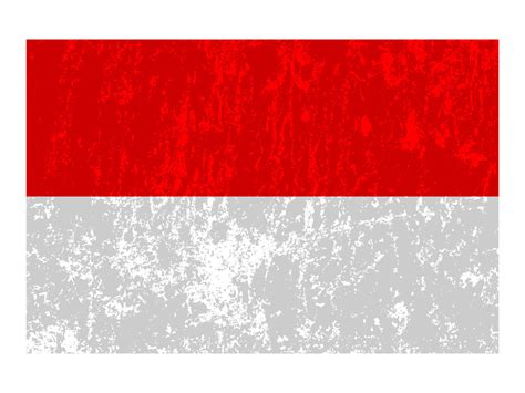 Indonesia grunge flag, official colors and proportion. Vector ...