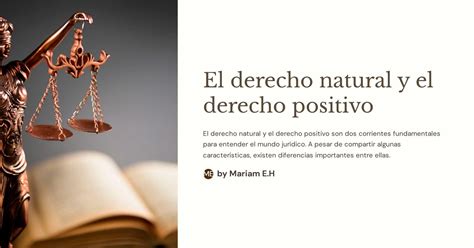 El Derecho Natural Y El Derecho Positivo