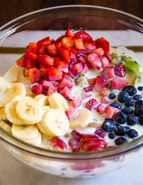 Fruit Salad With Condensed Milk I Knead To Eat