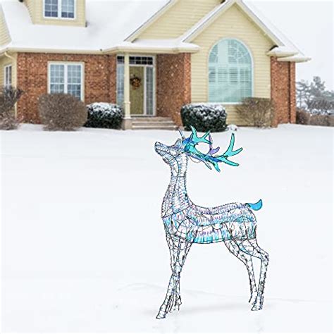 National Tree Company 48 Inch Iridescent Reindeer Festive Holiday