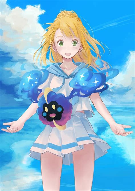 Lillie And Nebby Pokemon Sun Lillie Little Princess Pure Products