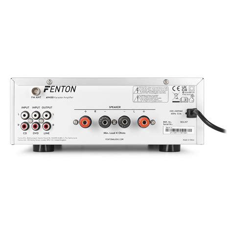 Fenton Av A Stereo Karaoke Usb Mp Fm Radio Bluetooth