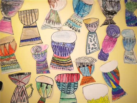 Waitsfield Elementary Art: West African Drums