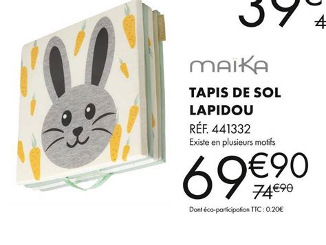 Promo MAIKA TAPIS DE SOL LAPIDOU Chez Aubert