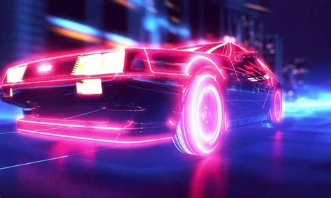 New Retro Wave, Synthwave, 1980s, Neon, DeLorean, Car, Retro Games ...