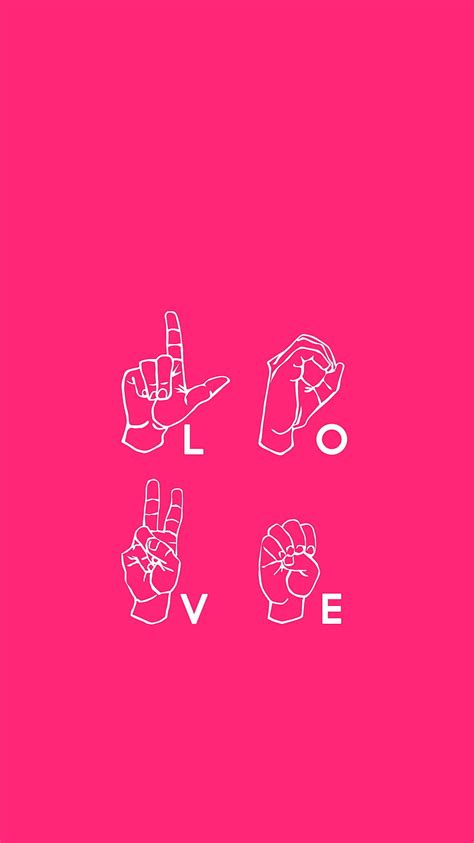 Sign Language Love Love Sign Language Hd Phone Wallpaper Peakpx