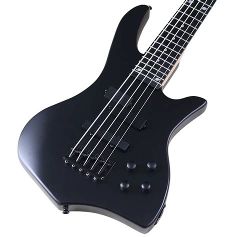 Active 5 String Electric Bass Guitar Matte Finish Full Okoume Body