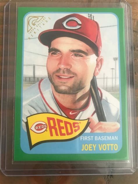 2019 Topps Gallery Heritage Green Joey Votto 200 250 Cincinnati Reds HT