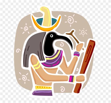 Vector Illustration Of Thoth Ibis Ancient Egyptian Illustration Hd