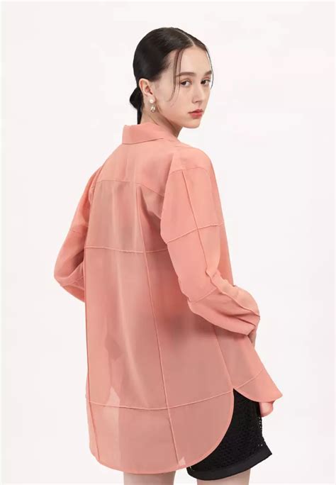 Buy Initial Fashion See Through Shirt 2024 Online Zalora