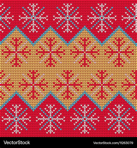 Christmas sweater pattern Royalty Free Vector Image