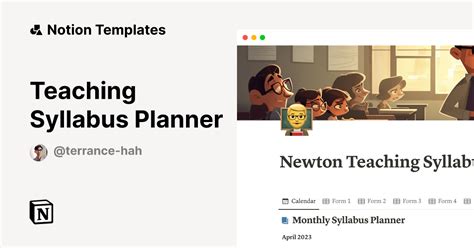 Teaching Syllabus Planner Template Notion Marketplace