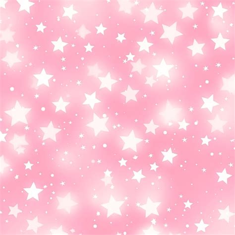 Fondo Rosa Con Estrellas Blancas Foto Premium