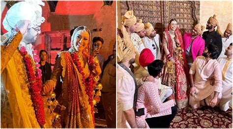 Hansika Motwani Marries Sohael Kathuriya The Couple Exchange Garlands