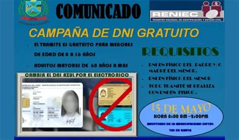 Anuncian M S Campa As De Dni Electr Nico Gratis Este De Mayo Puedes