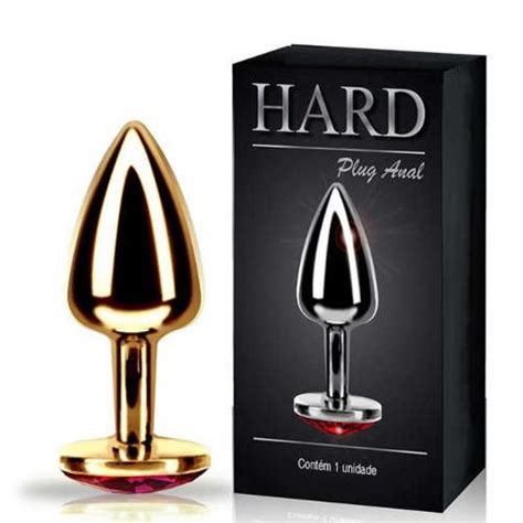 Plug Anal P Metal Joia Dourado 6 5 X 2 5 CM HARD Lust Of Love Sex