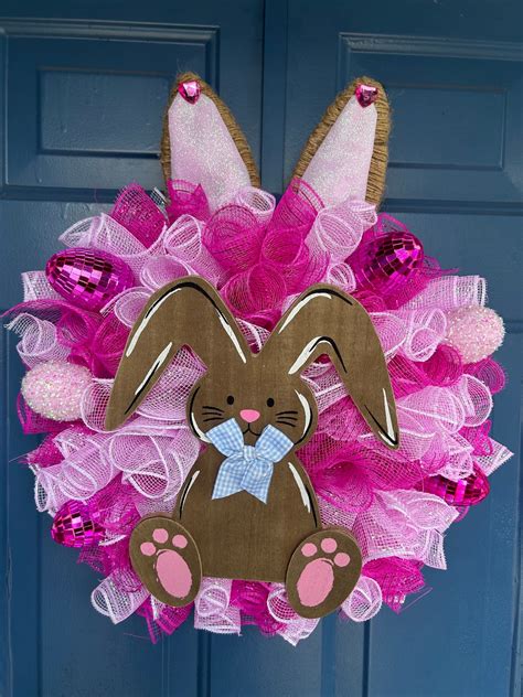 Hot Pinkpurple Easter Wreaths Check Out The Other Holiday Wreaths Etsy