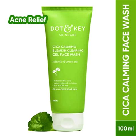 dot  key cica calming blemish clearing face wash  salicylic acid