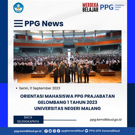 Orientasi Mahasiswa PPG Prajabatan Gelombang 1 Tahun 2023 Universitas