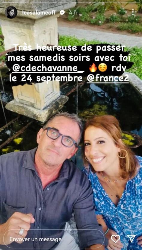 Photo Léa Salamé et Christophe Dechavanne Purepeople