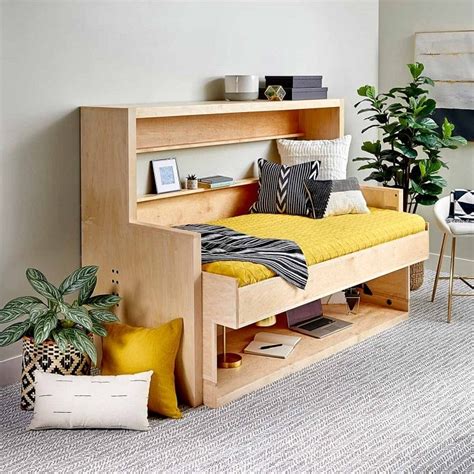 7 Free DIY Murphy Bed & Desk Combo Plans You Can Make Today (with ...