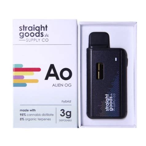 Straight Goods Supply Co Disposable Pen 3g Alien Og Buy Weed