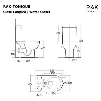 Rak Close Coupled Toilet For Sale Ebay