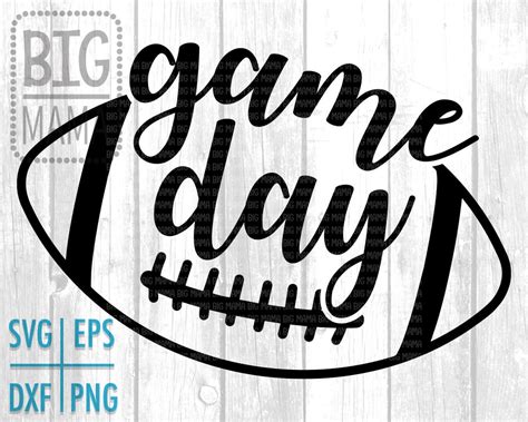 Game Day Svg, Game Day Football Svg Eps Png Dxf, Svg Files for Cricut, Files Cut, Silhoutte ...