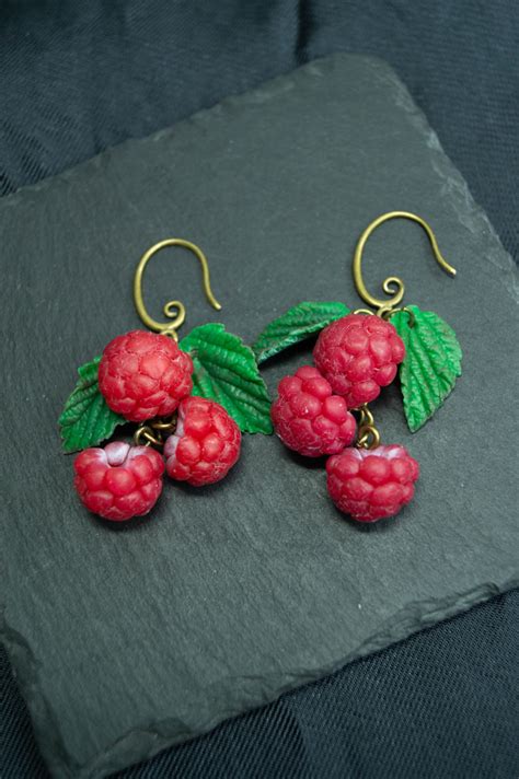 Earrings With Raspberries Vclay Lab S Ko Fi Shop Ko Fi Where