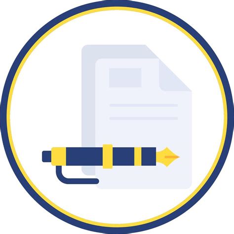 Document Flat Circle Uni Icon Vector Art At Vecteezy