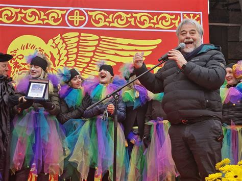 Carnevale Di Venezia Il Corteo Tradizionale Acqueo Sul Canal Grande